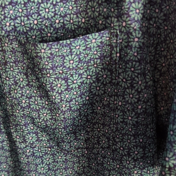 Nick Graham Men's Teal Patterned Casual Shirt - Picture 6 of 6